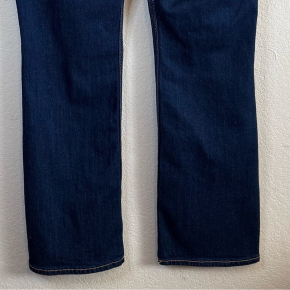 Old Navy Mid Rise Wow Boot Cut Dark Blue Jeans Denim Size 14 - Picture 8 of 12